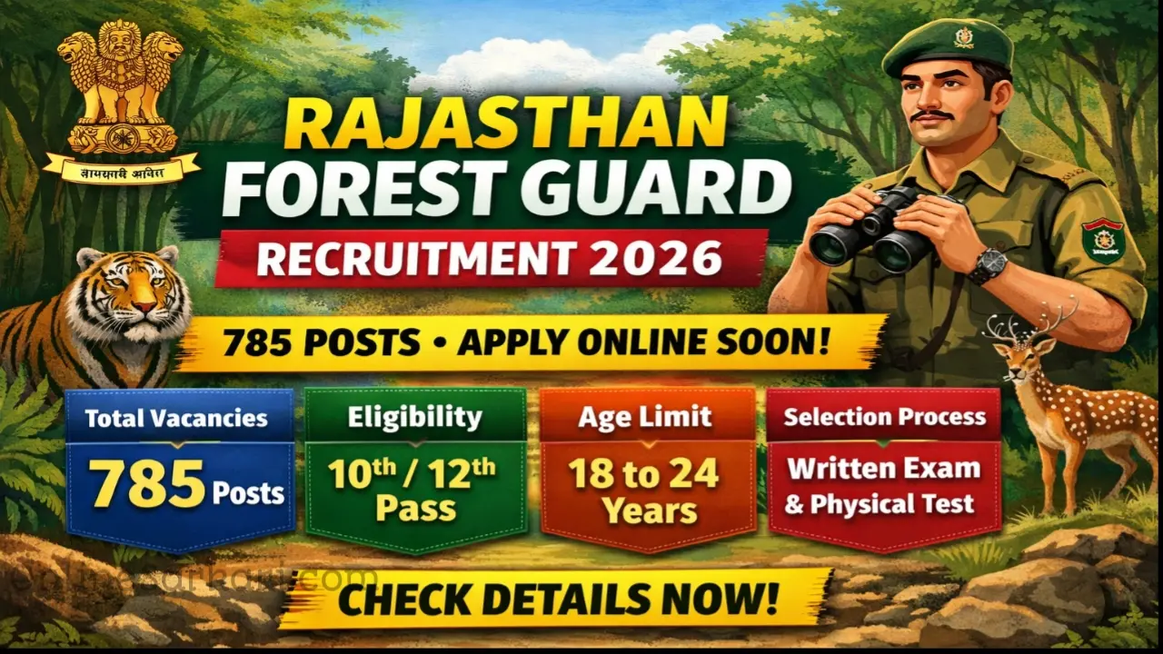 Rajasthan Forest Guard Recruitment 2026 Notification Out RSSB 785 Forester & Surveyor Vacancy, Apply Online, Eligibility, Exam Date